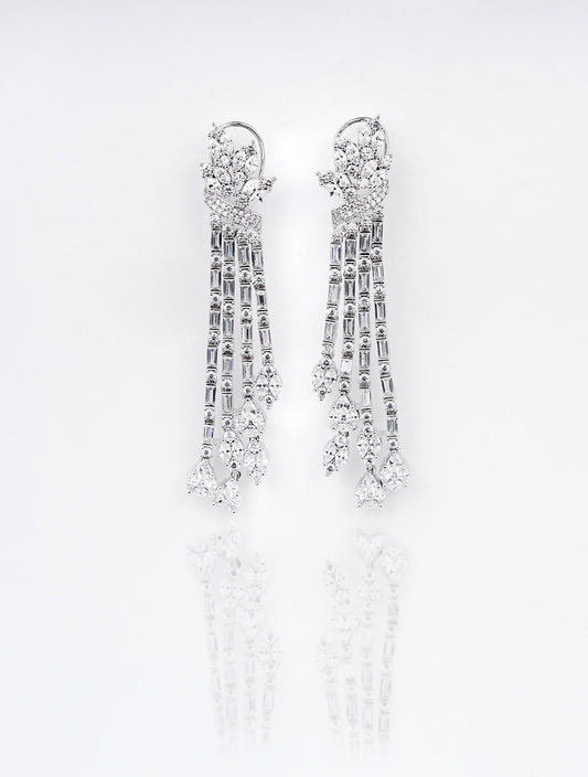 Amora Diamond Tassel Earrings