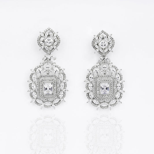 D Brocade Cocktail Earrings