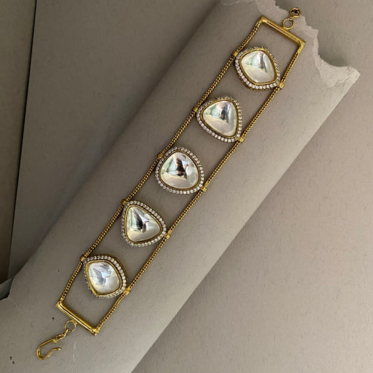 Darpan Moissanite Polki Bangles