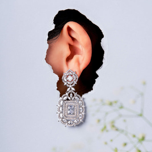 D Brocade Cocktail Earrings