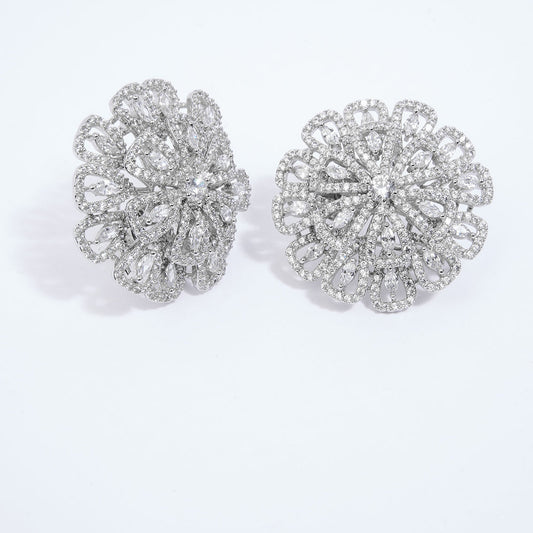 Hydrangea Oversized Top Earrings