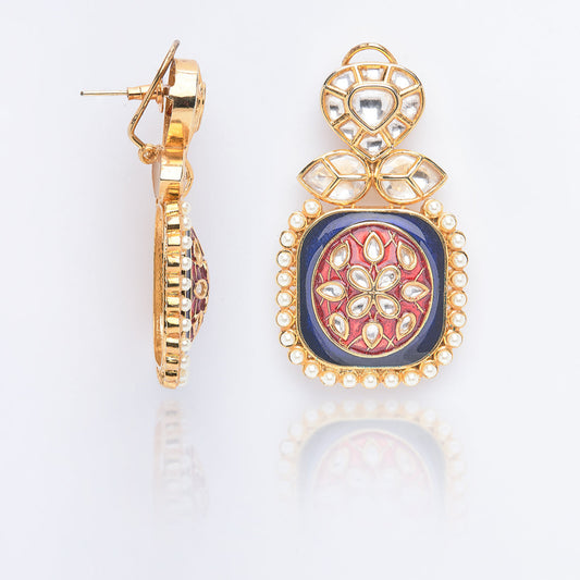 Kaanch Enamel Earrings