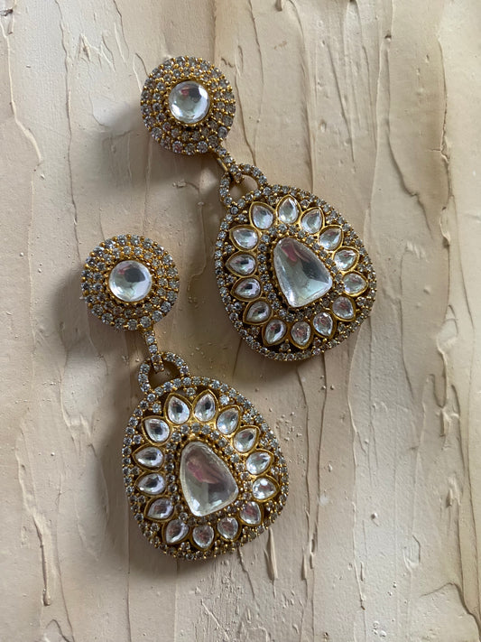 Verah Moissanite Polki Earrings