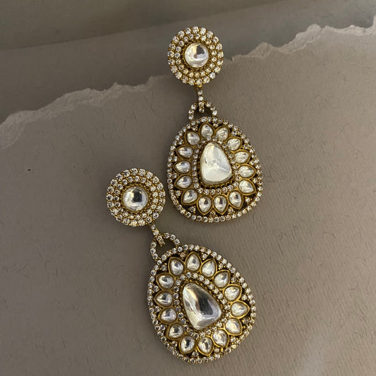 Verah Moissanite Polki Earrings