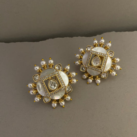 Raysa MOP Stud Earrings