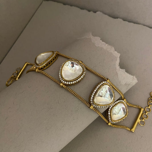 Darpan Moissanite Polki Bangles