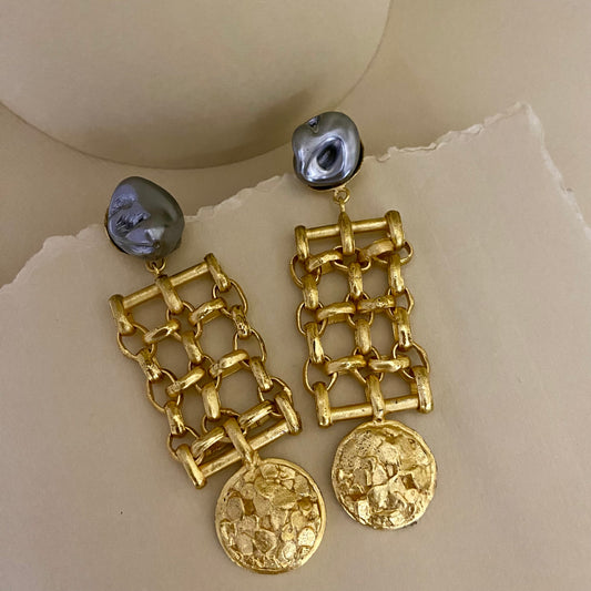 Net Link Earrings