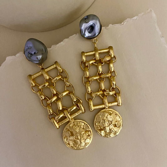 Net Link Earrings